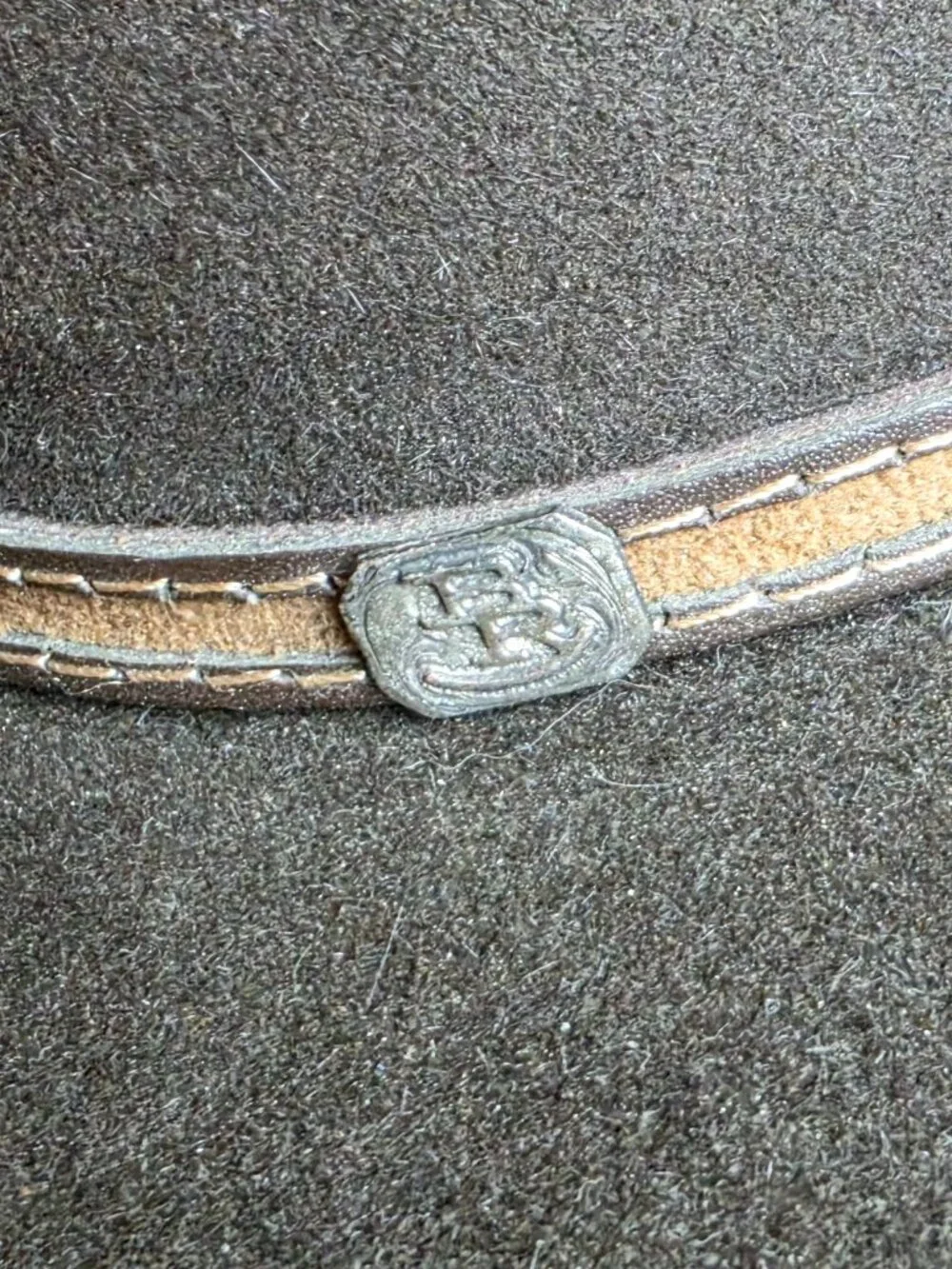 Justin Bent Rail 6X Felt Cowboy Brown Hat Sz 7